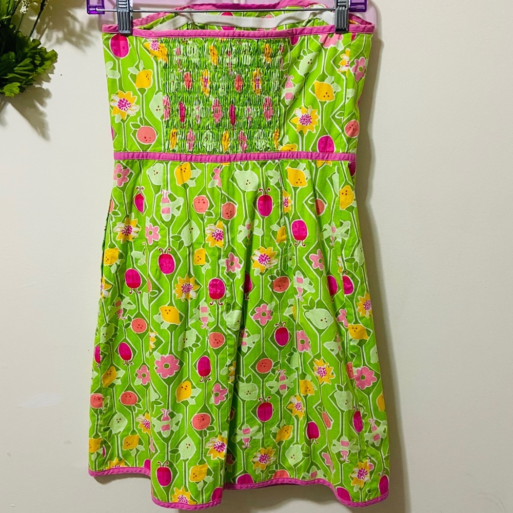 Lilly Pulitzer Ladybug Bee Strapless Wrap Dress - Picture 3 of 9